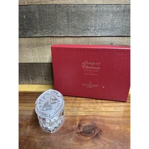 Waterford Crystal Music Box Songs of Christmas 8th Edition Silver Bells In Box